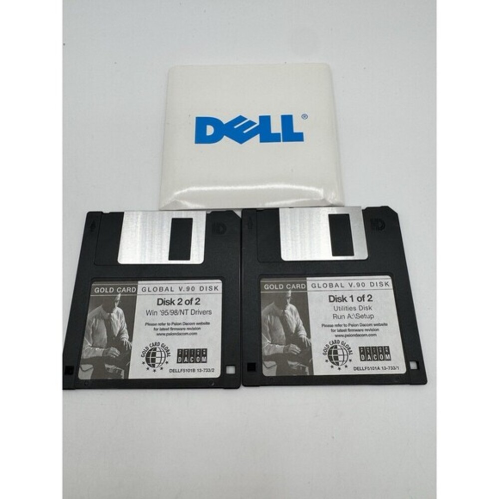 Vintage Windows 95/98/NT Drivers Gold Card V.90 Disk Set
